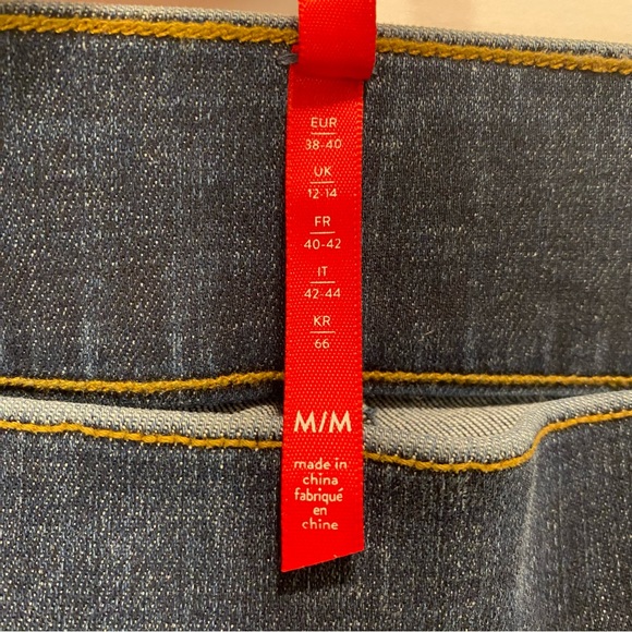 SPANX Distressed Medium Wash Denim Skinny Ankle Jeggings Size M - Picture 8 of 16